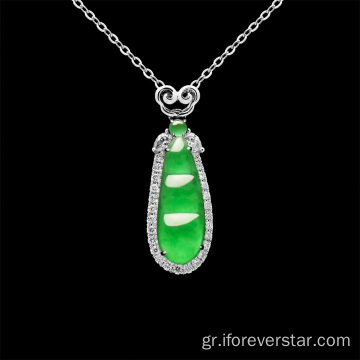 Υψηλής ποιότητας πλούσιο φασόλι Jade Stone Jewelr